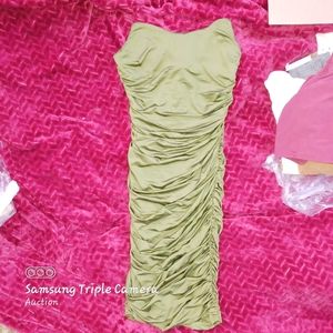 Night thing ruched midi dress